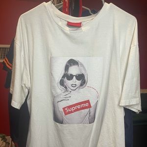 supreme graphic tee shirt